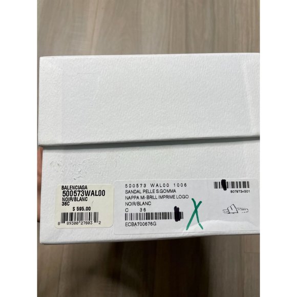 Balenciaga Classic Logo Leather Slides 6 - Picture 7 of 15